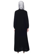 baraqah female black color modest fashion abaya for women