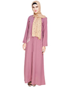baraqah female pink color modest fashion abaya  for women 