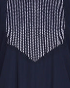 baraqah female blue color modest fashion abaya for women