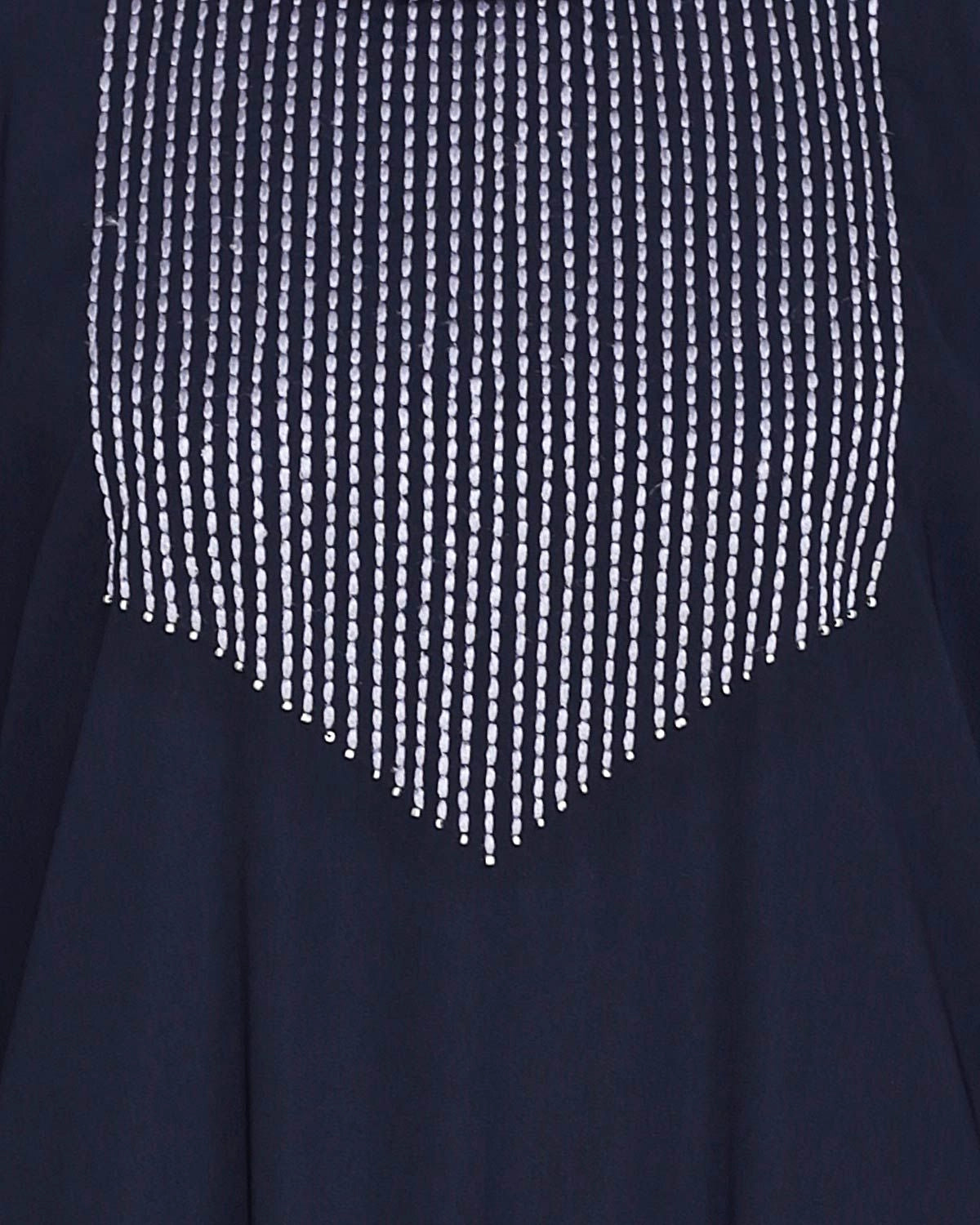 baraqah female blue color modest fashion abaya for women