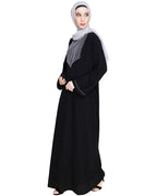 Embroidered Black Dubai Style Abaya