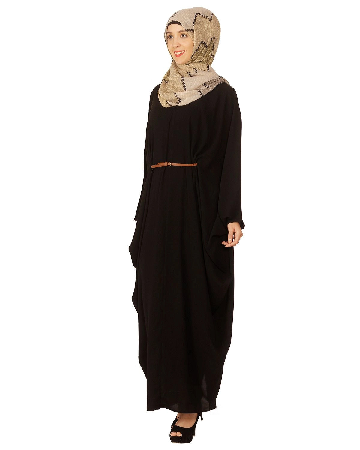 Black Kaftan Maxi Tunic
