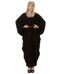 baraqah female black modest fashion abaya 