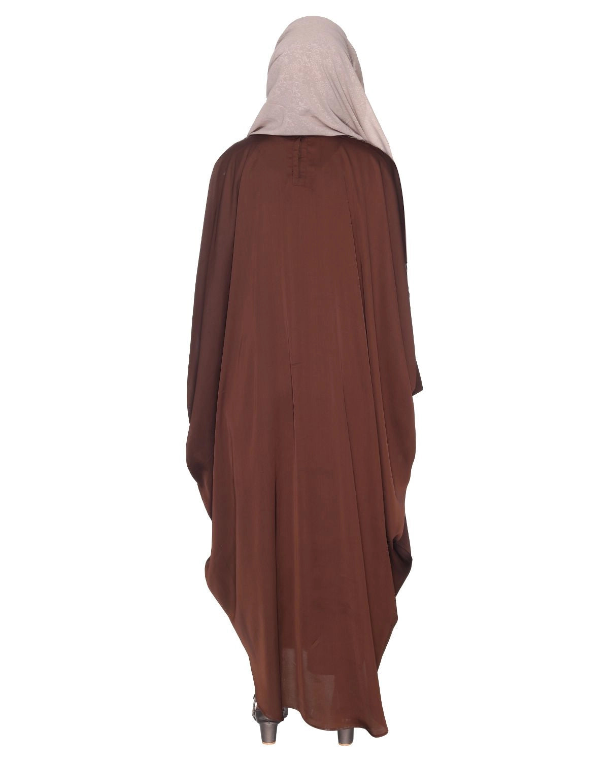 Mustard Brown Embroidered Kaftan