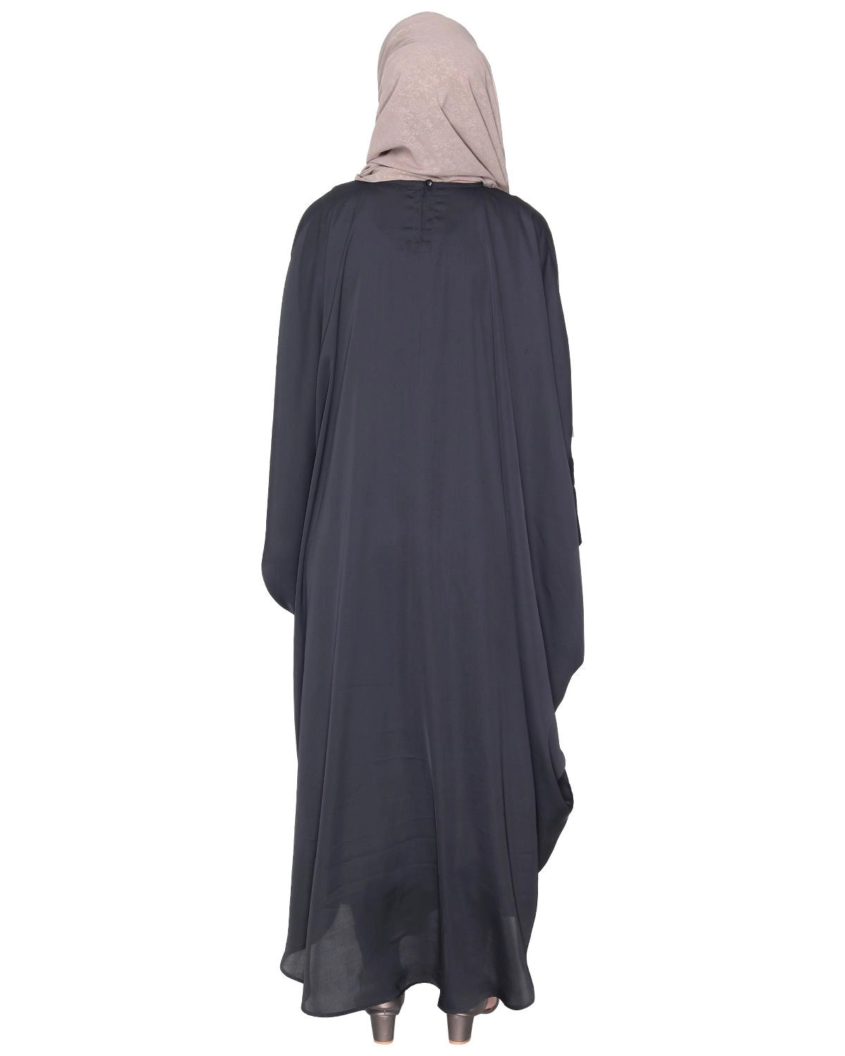 Dark Grey Embroidered Kaftan