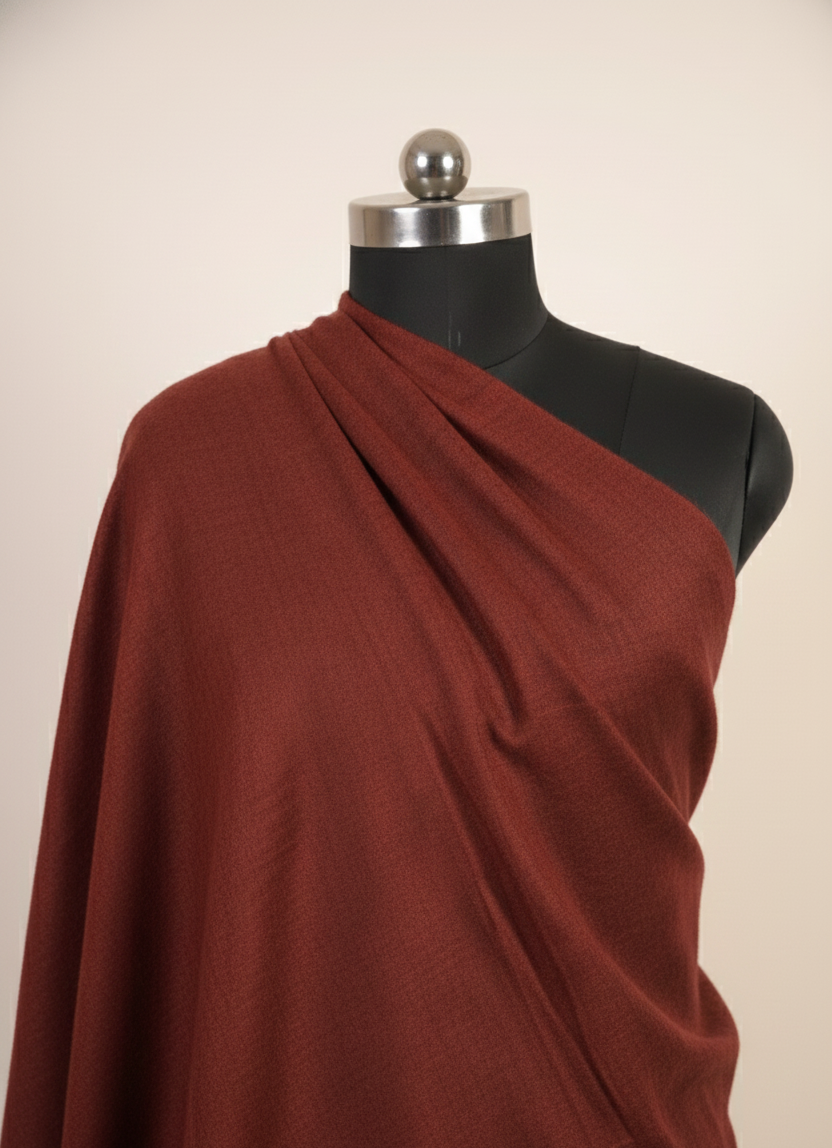 brown color pure handmade pashmina stole for women 