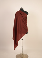 brown color pure handmade pashmina stole for women 