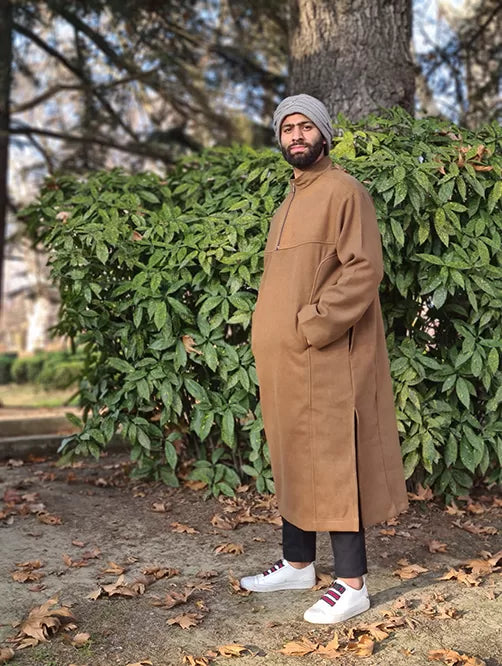 baraqah brown men winter pheran 