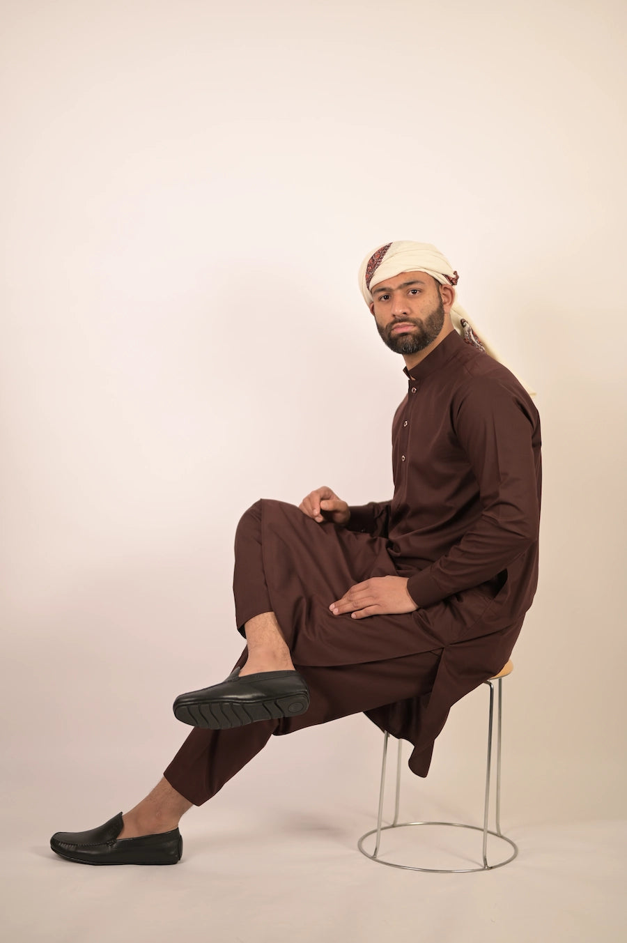chocolate brown men summer kurta pajama