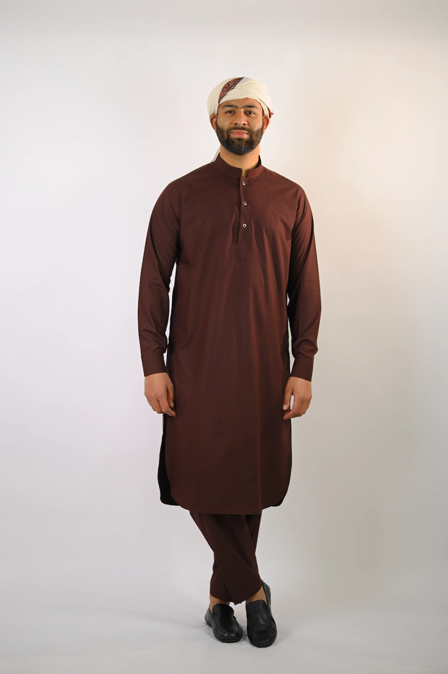 chocolate brown men summer kurta pajama