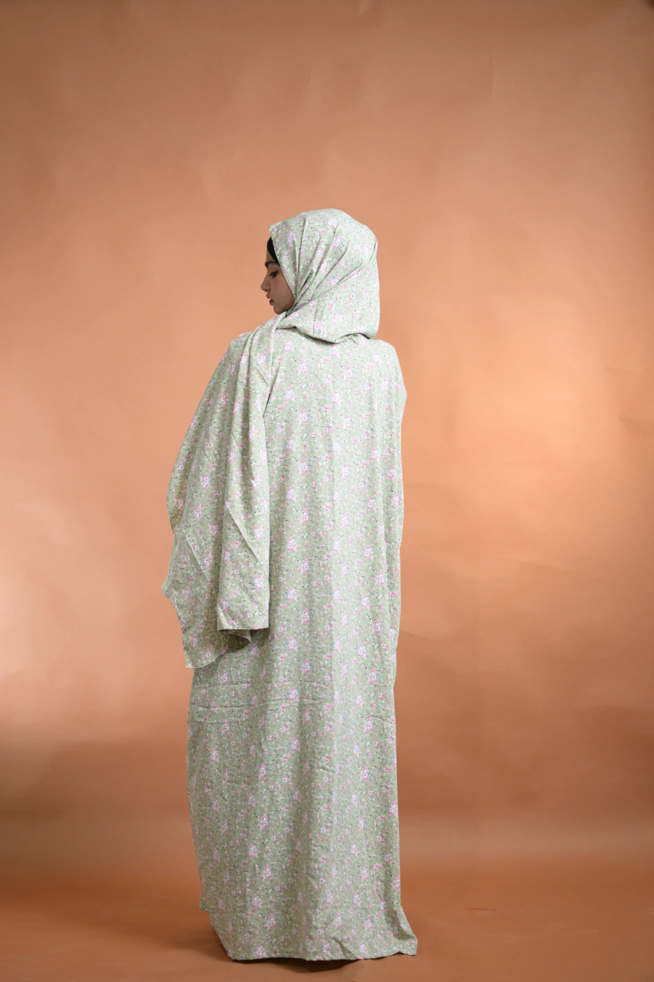 baraqah female floral  prayer abaya for women