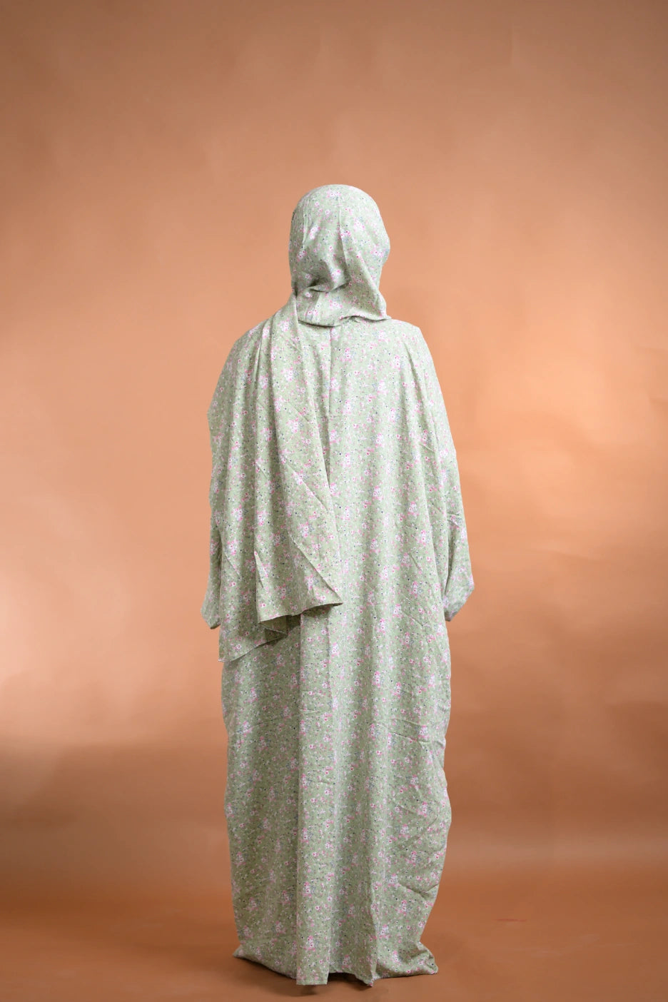 baraqah female floral  prayer abaya for women