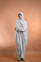 baraqah female floral  prayer abaya for women