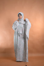 baraqah female floral prayer abaya for women