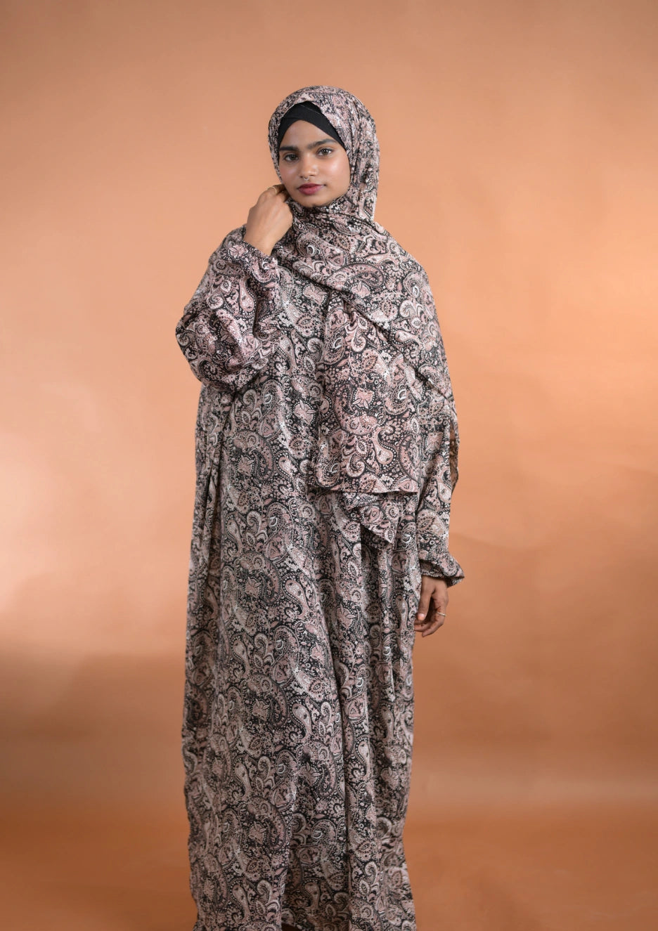 baraqah female floral prayer abaya for women