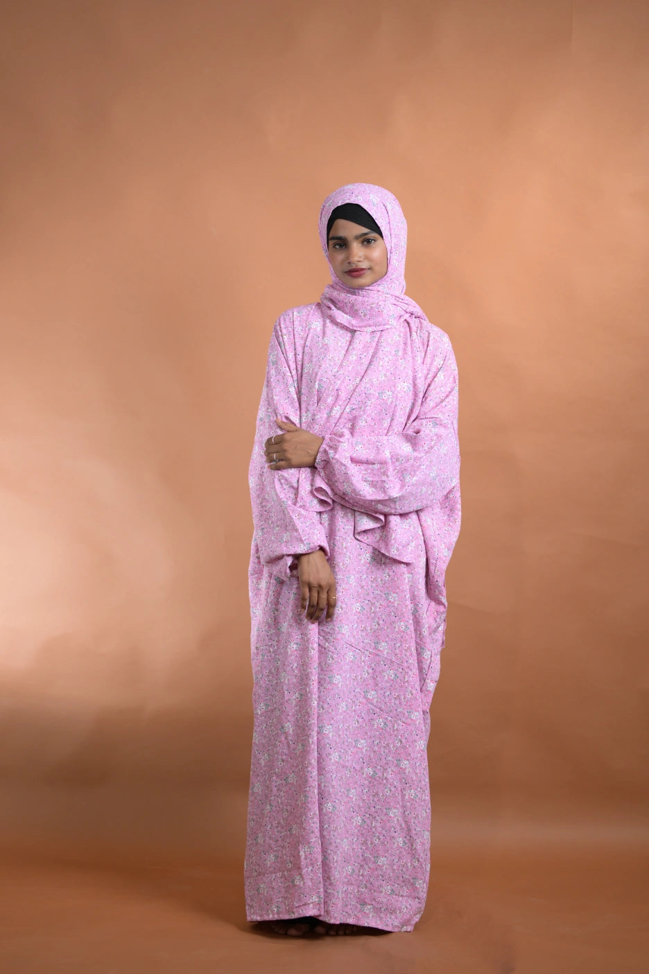 baraqah female floral prayer abaya for women
