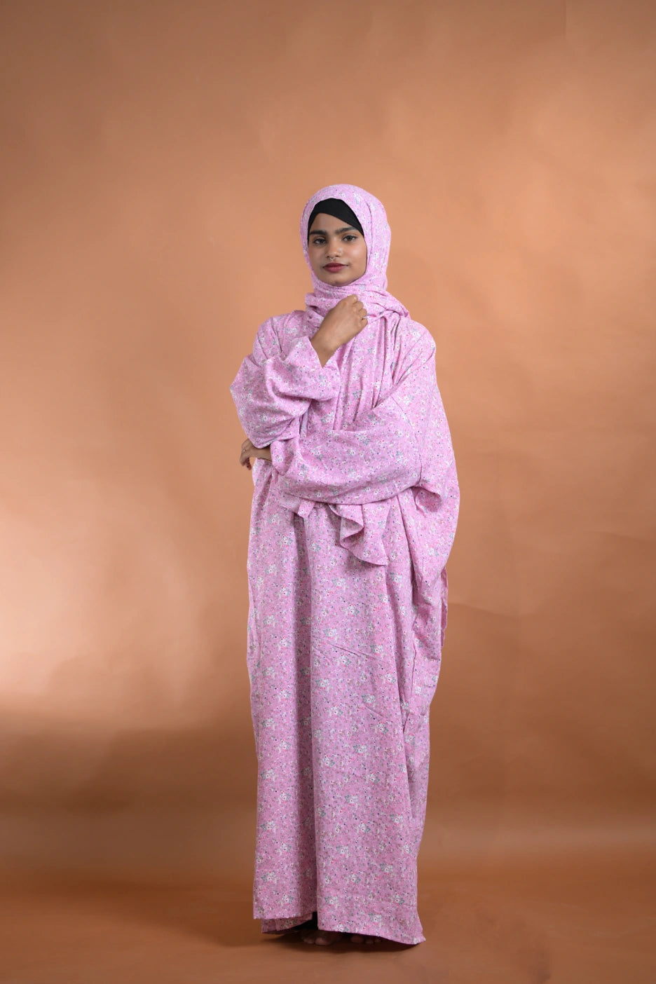 baraqah female floral prayer abaya for women