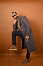 baraqah fossil grey winter overcoat for men 