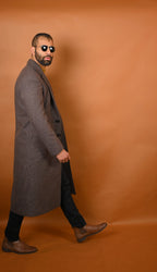 baraqah fossil grey winter overcoat for men 
