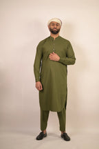green color summer kurta pajama for men 