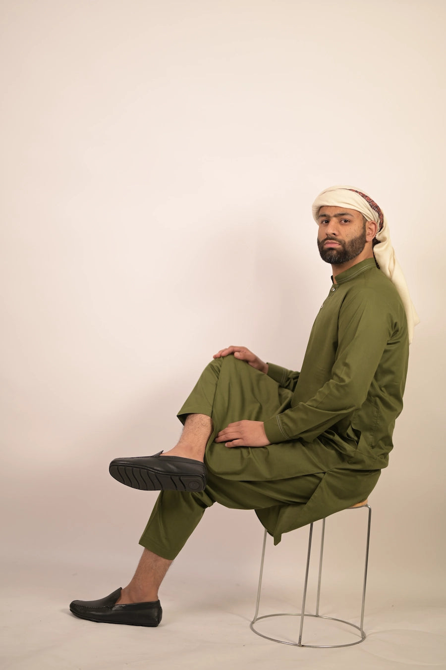 green color summer kurta pajama for men 