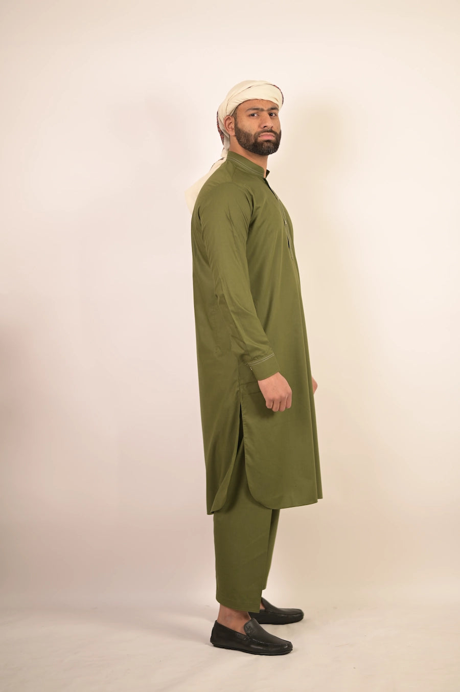 green color summer kurta pajama for men 