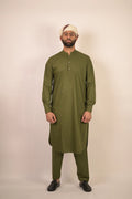 green color summer kurta pajama for men 