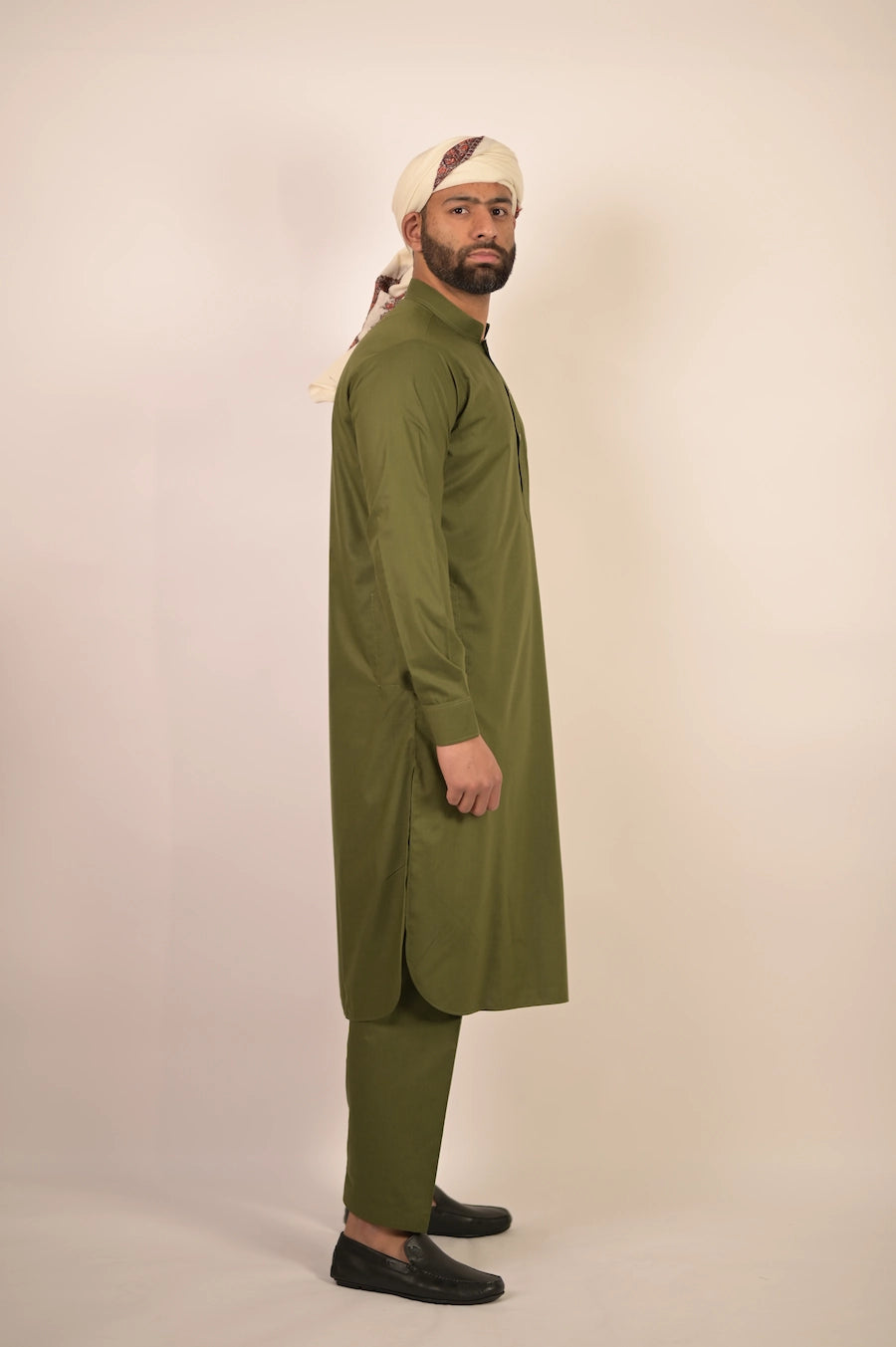 green color summer kurta pajama for men 