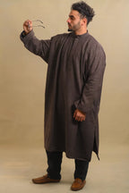 baraqah grey color men winter pheran 