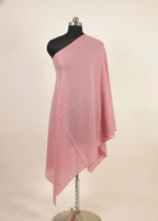light carmine pink color pashmina female stole 