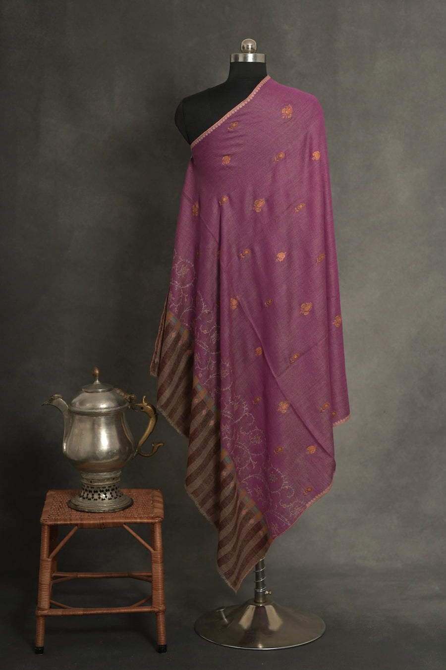 baraqah pure handmade pashmina shawl for women