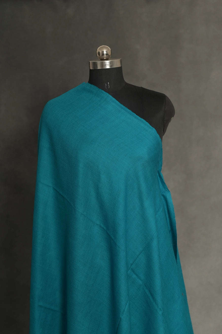 baraqah handmade pure pashmina ocean blue color shawl for women 