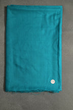 baraqah handmade pure pashmina ocean blue color shawl for women 