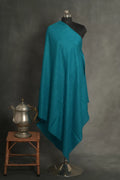baraqah pure handmade blue  pashmina shawl 