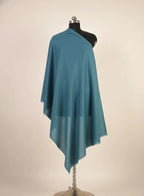 baraqah sea blue color pure pashmina shawl for women 