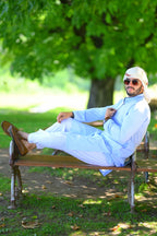 baraqah men light blue summer kurta pajama 