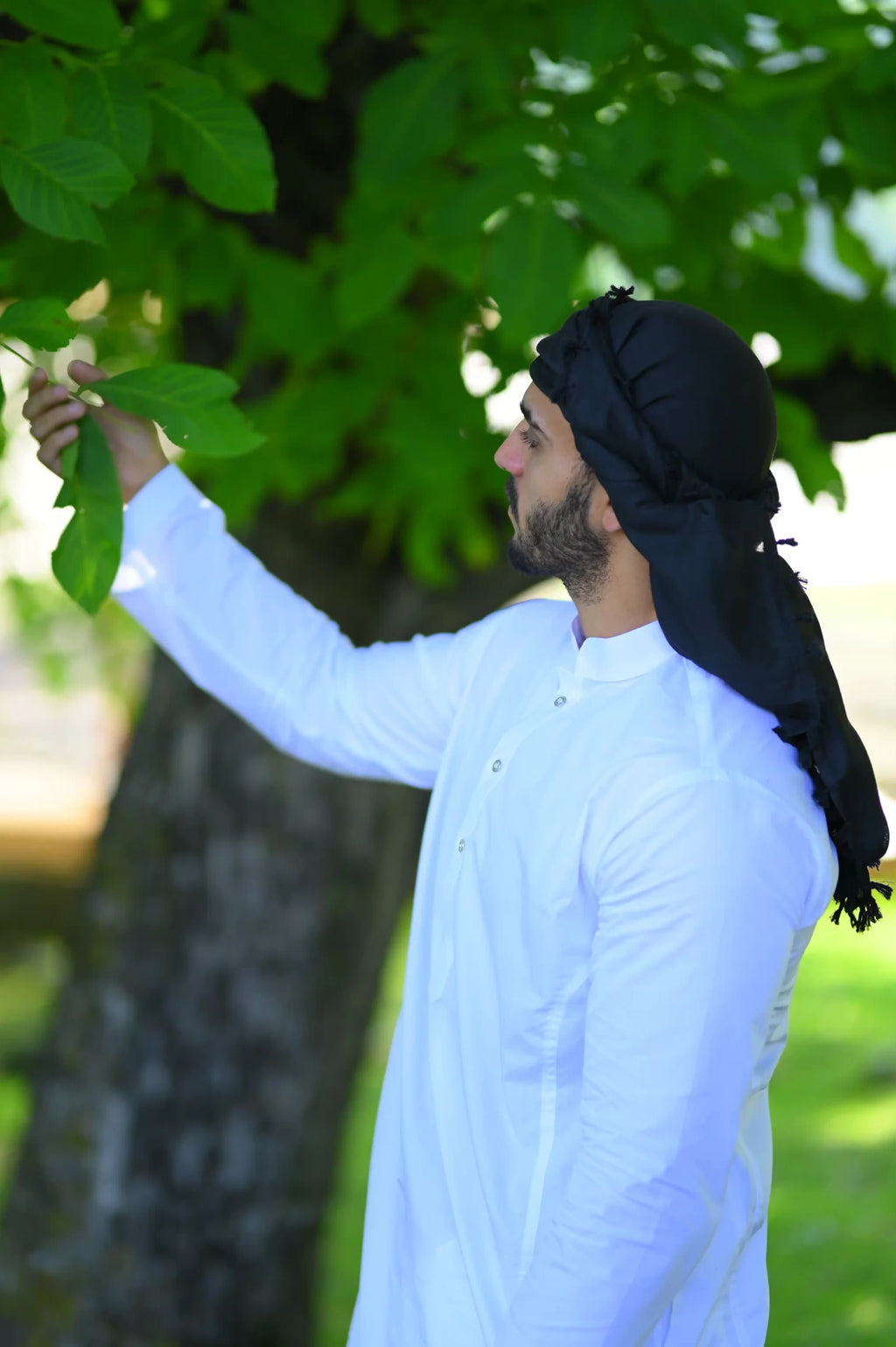 baraqah men white summer kurta pajama 