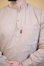 طقم بيجاما وقميص شتوي بلون الشاي الوردي