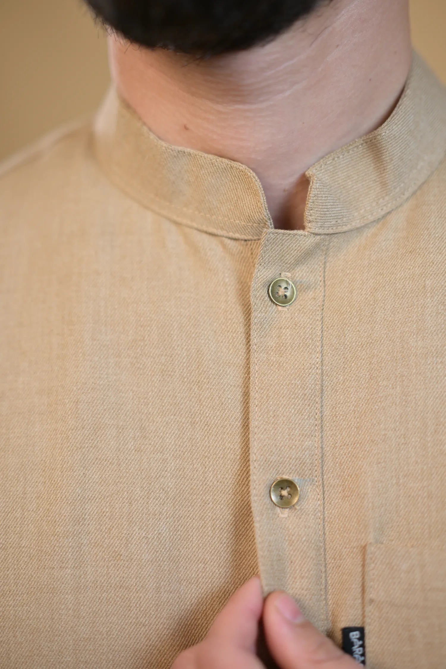 Beige Winter Kurta Pajama